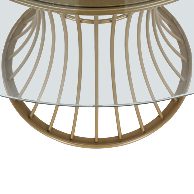 CosmoLiving by Cosmopolitan Westwood Round Glass Dining Table & Reviews ...